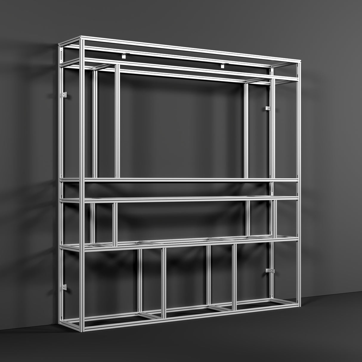 Easy-to-Install Aluminum Profile Media Wall Frame