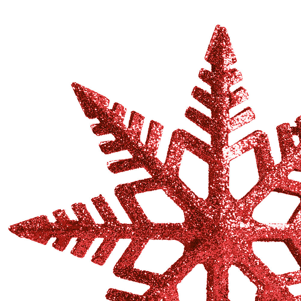 Iron Snowflake Red for Festive Home Decoration
