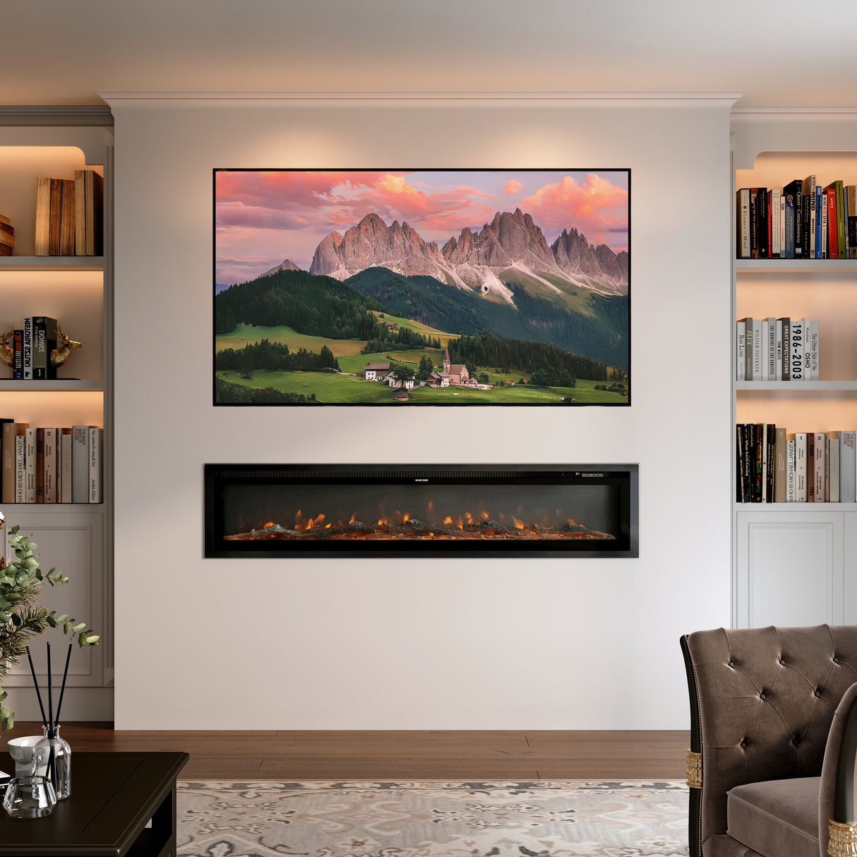 Easy-to-Install Aluminum Profile Media Wall Frame