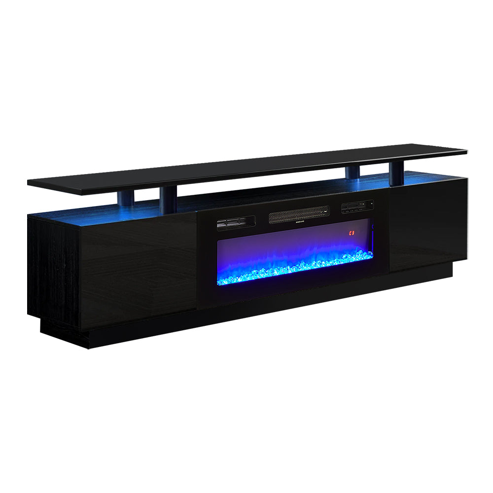 70-Inch Electric Fireplace TV Stand | 12 Flame Colours & Remote Control