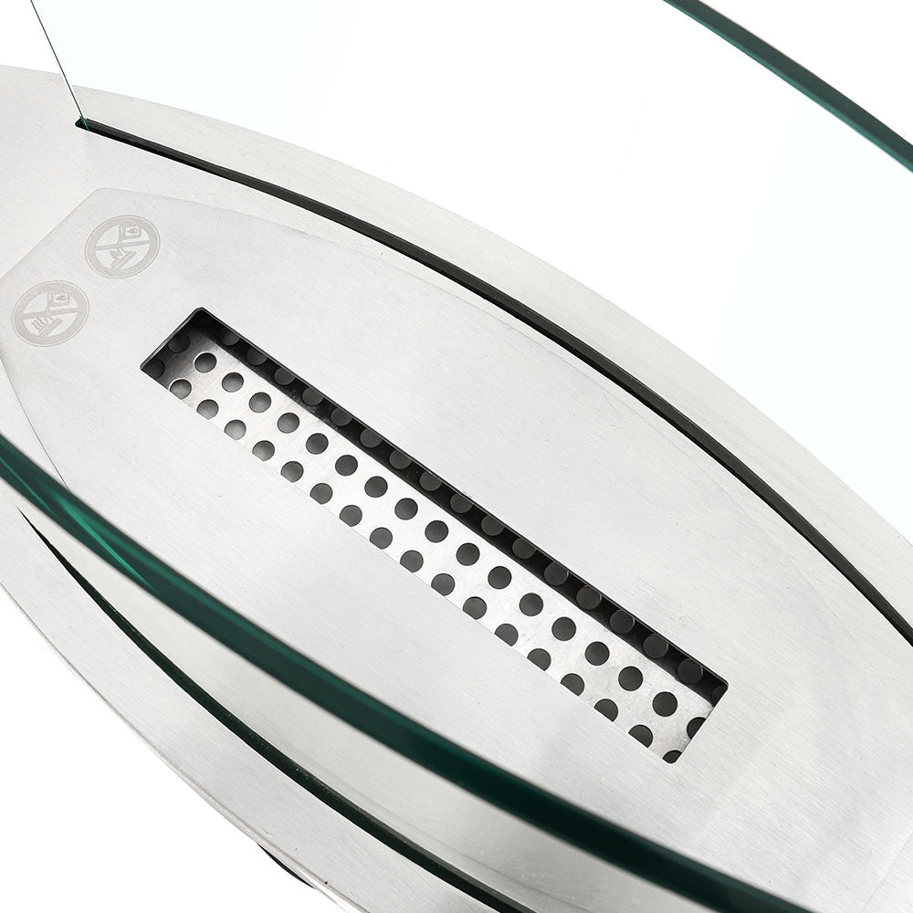 Portable Bio Ethanol Fireplace | Real Flame with Tempered Glass Guard