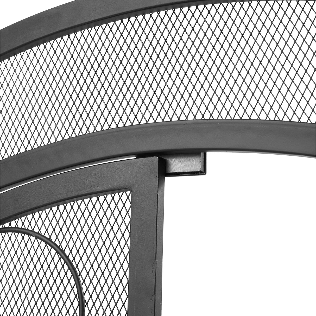 Iron Fireplace Screen Black Powder Coated – 90x32x78.8cm