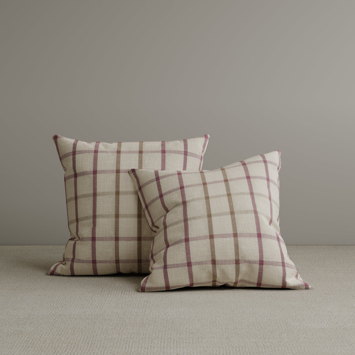? Square Exclusive Design Cushion in Red Checkered Cotton Linen, 45*45CM (100% off)