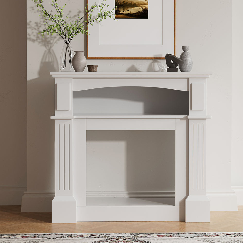 Fireplace Cabinet with 18inch Electric Fire | Touchscreen-enabled, remote-controlled, timer-operated