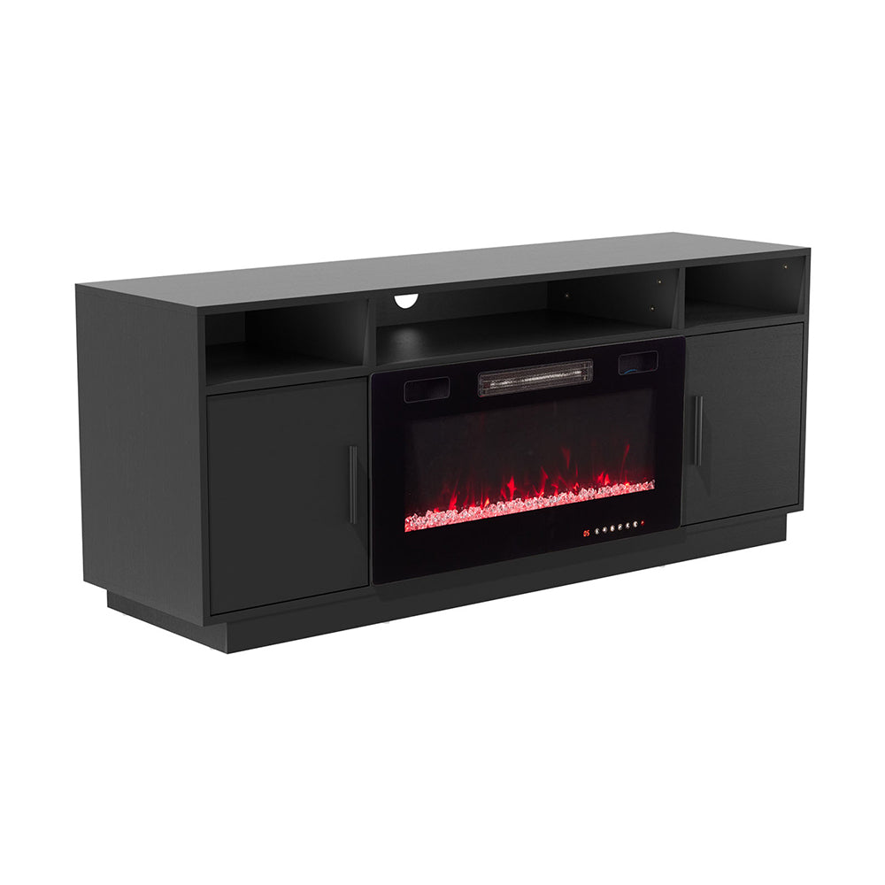 30Inch Electric Fireplace with TV Stand | Large Media Cabinet with 24 Colour Options