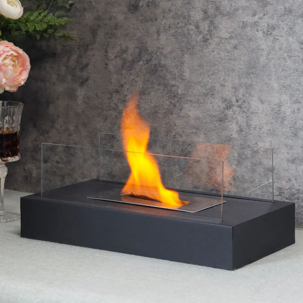 Tabletop Bio Ethanol Fireplace – Real Flame | Portable Indoor & Outdoor Use