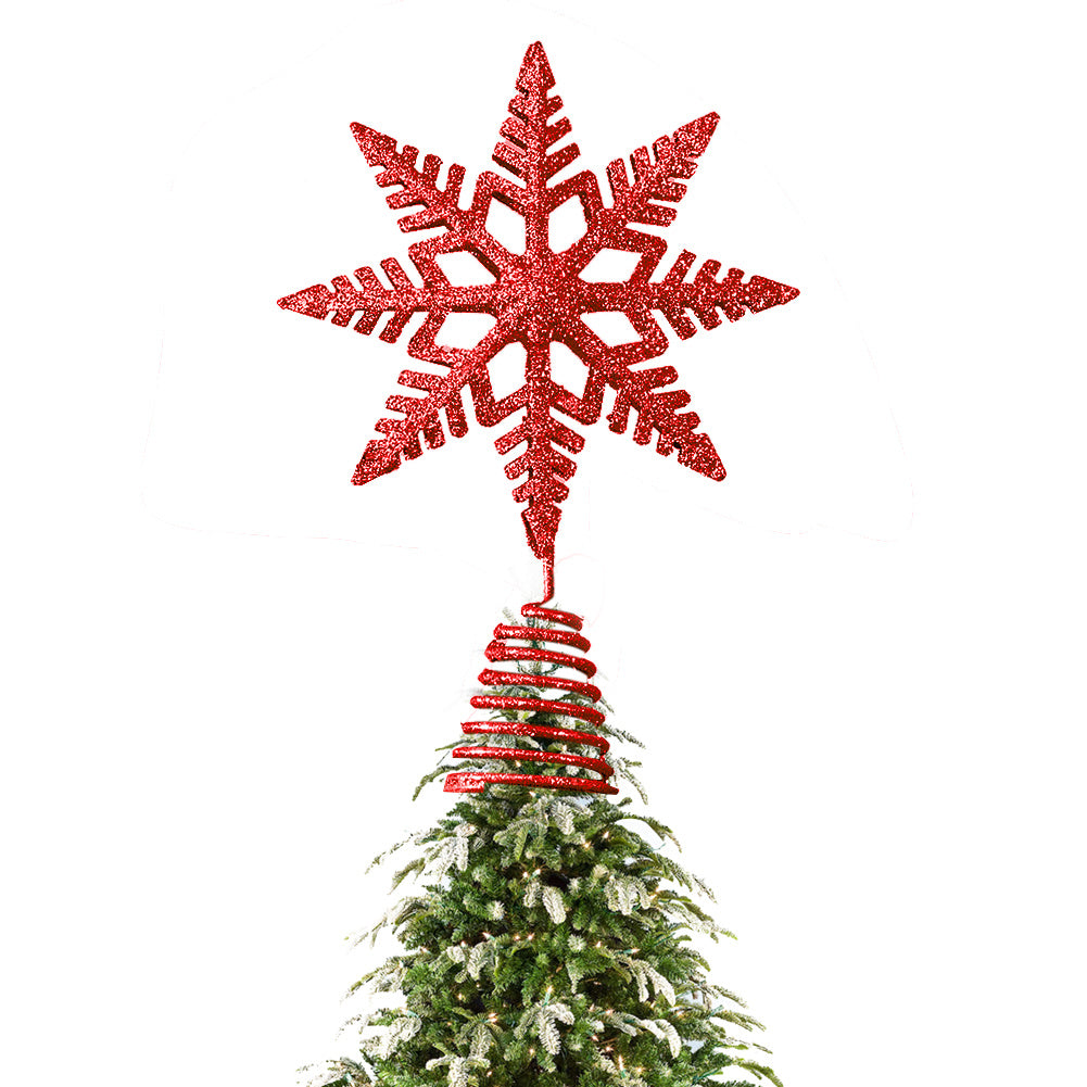 Iron Snowflake Red for Festive Home Decoration