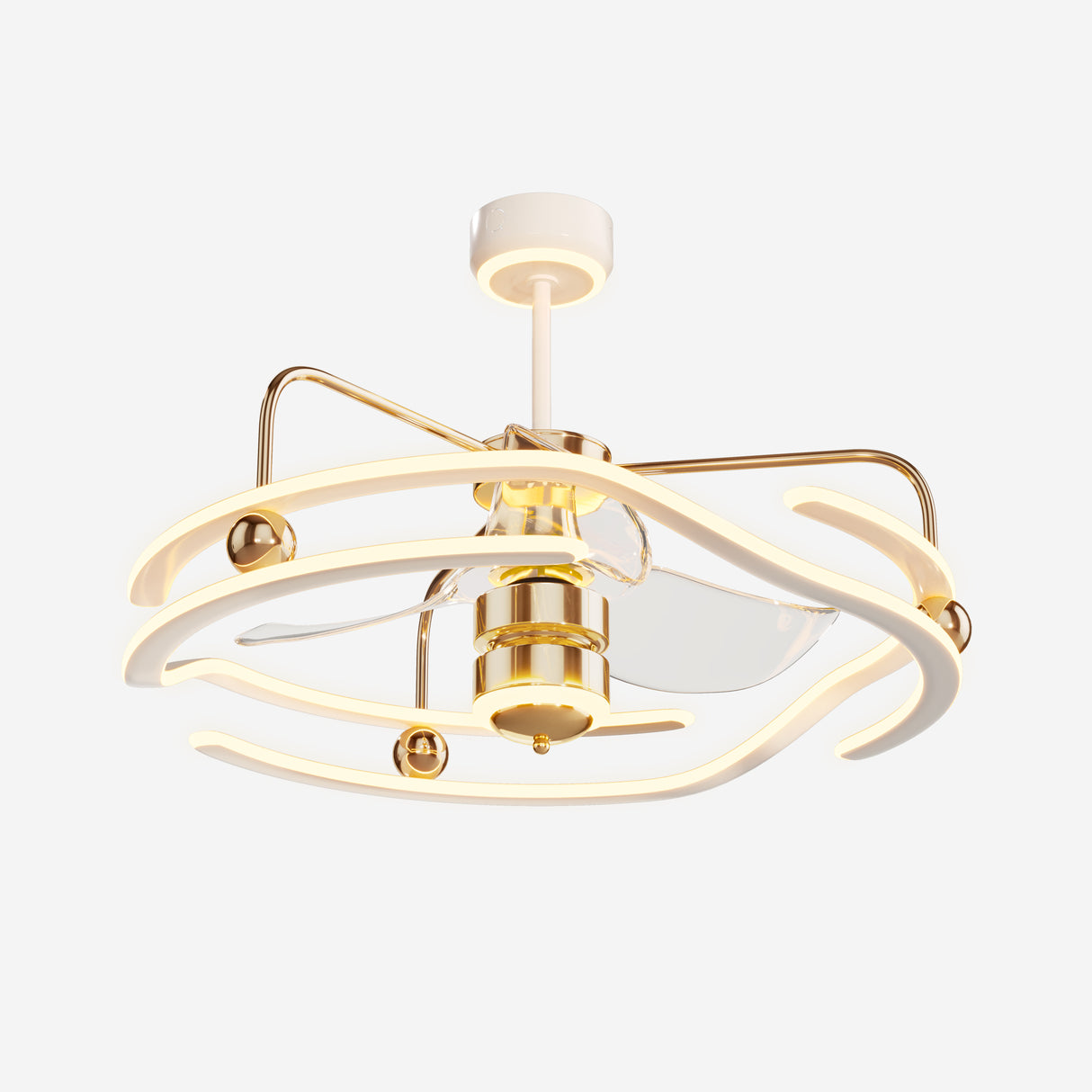 Modern Ceiling Fan with Light and Remote Control – Quiet & Adjustable