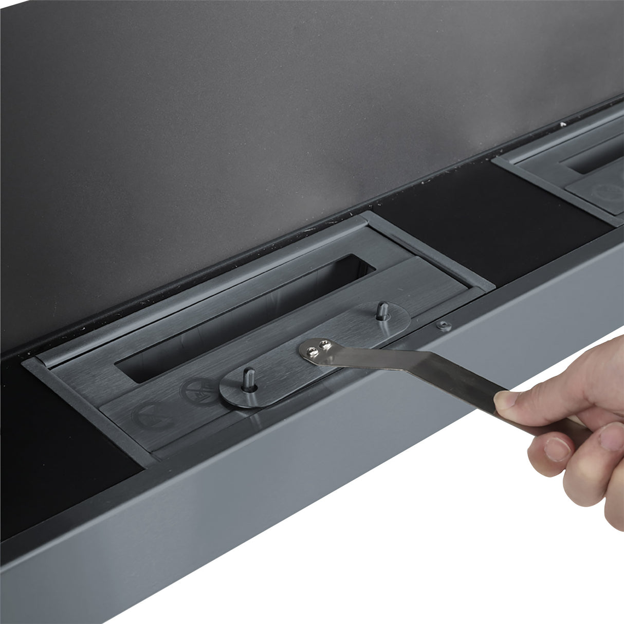 35/47 Inch Bioethanol Stainless Steel Wall Mounted Fireplace