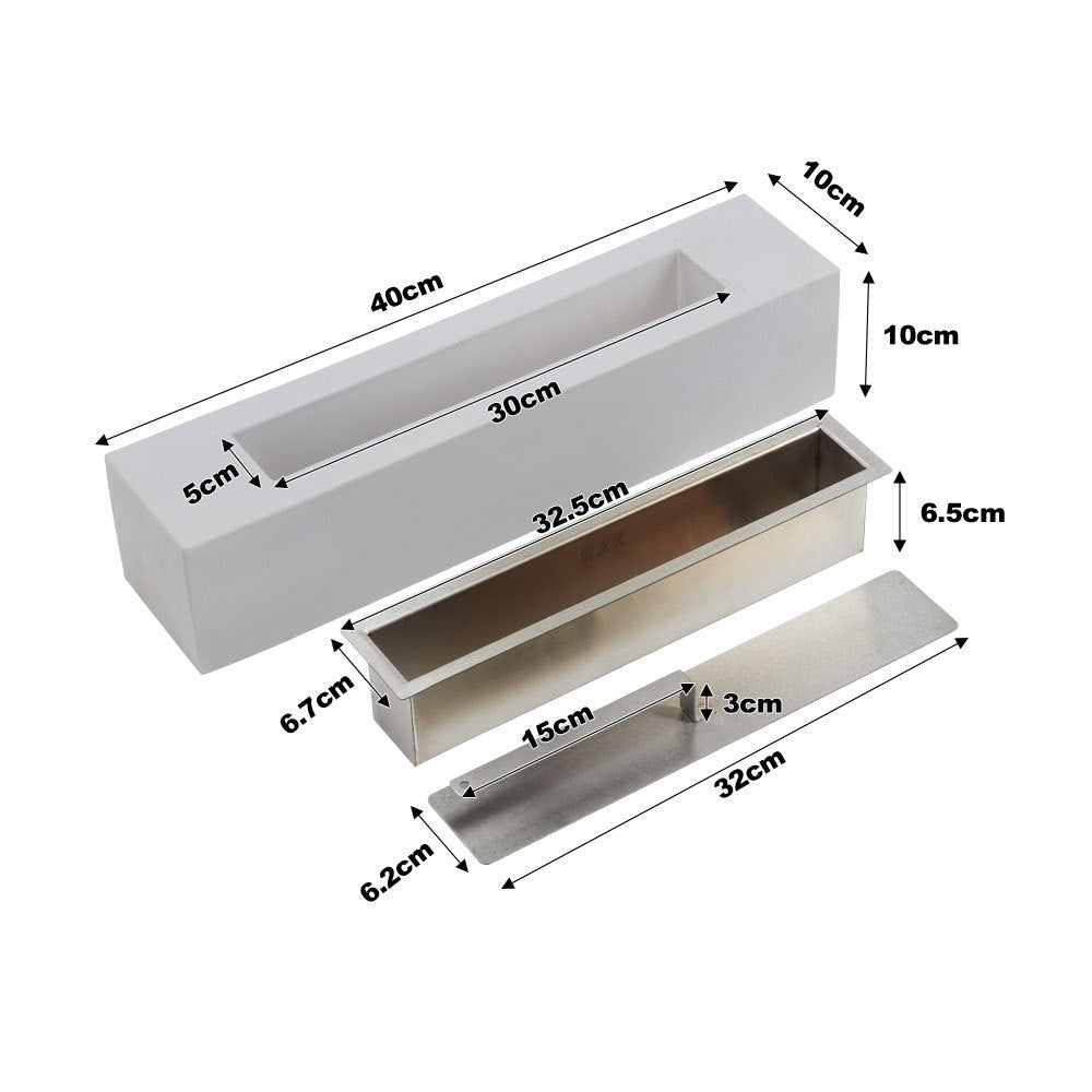 Eco-Friendly Concrete Tabletop Bioethanol Fireplace | Real Smokeless Flame