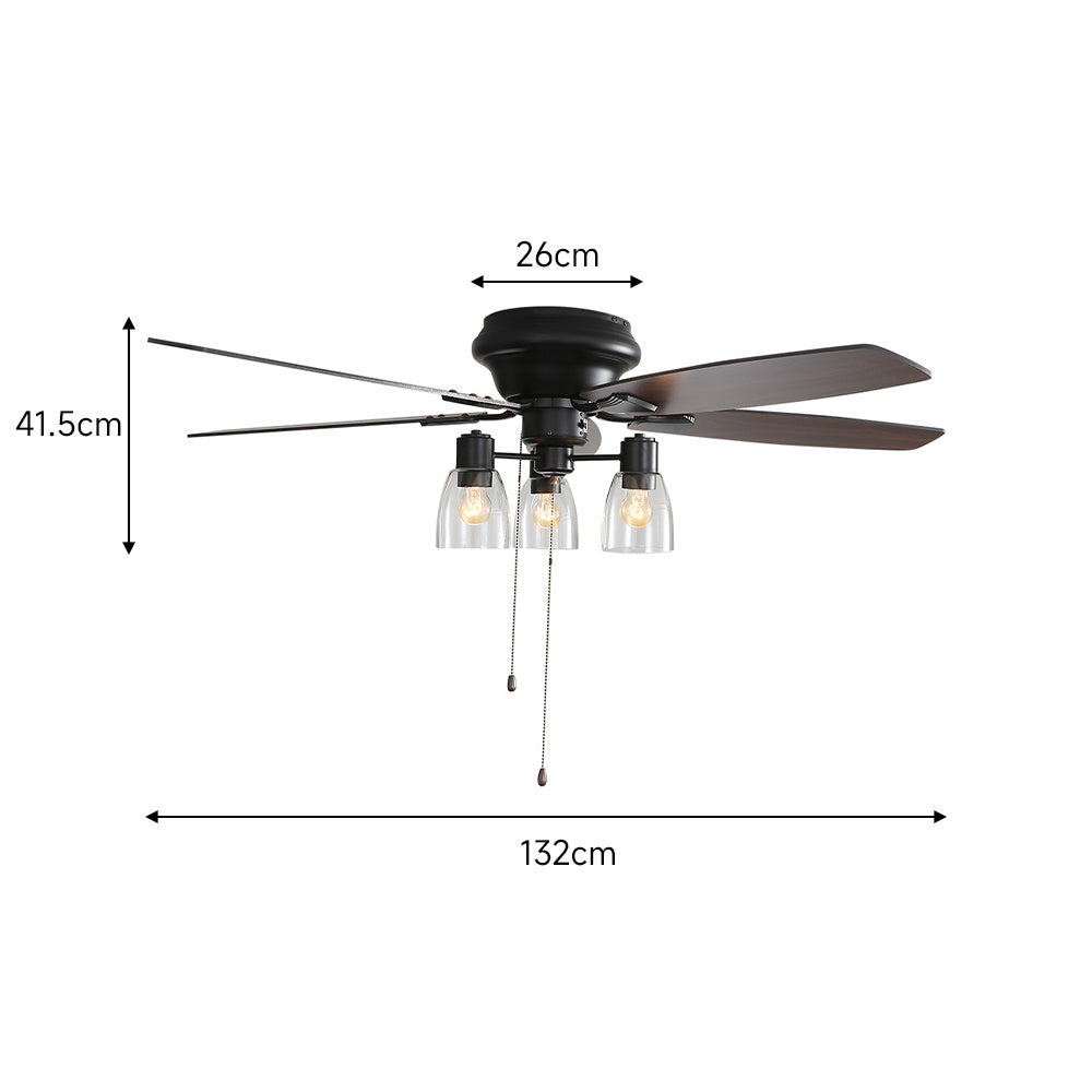 52-inch Low Profile Ceiling Fan Light with Remote