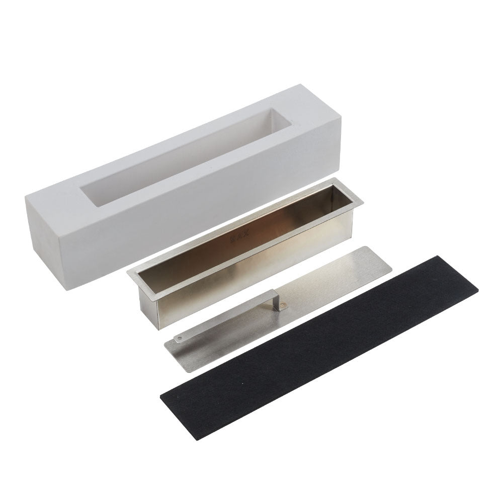 Eco-Friendly Concrete Tabletop Bioethanol Fireplace | Real Smokeless Flame