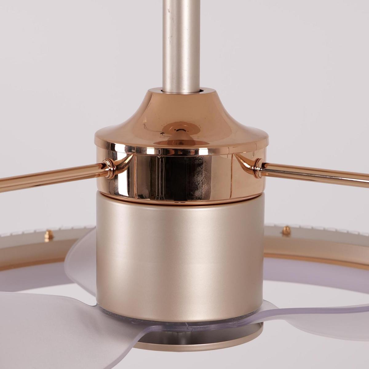 Modern Reversible 3-Blades Metal Ceiling Fan with Light