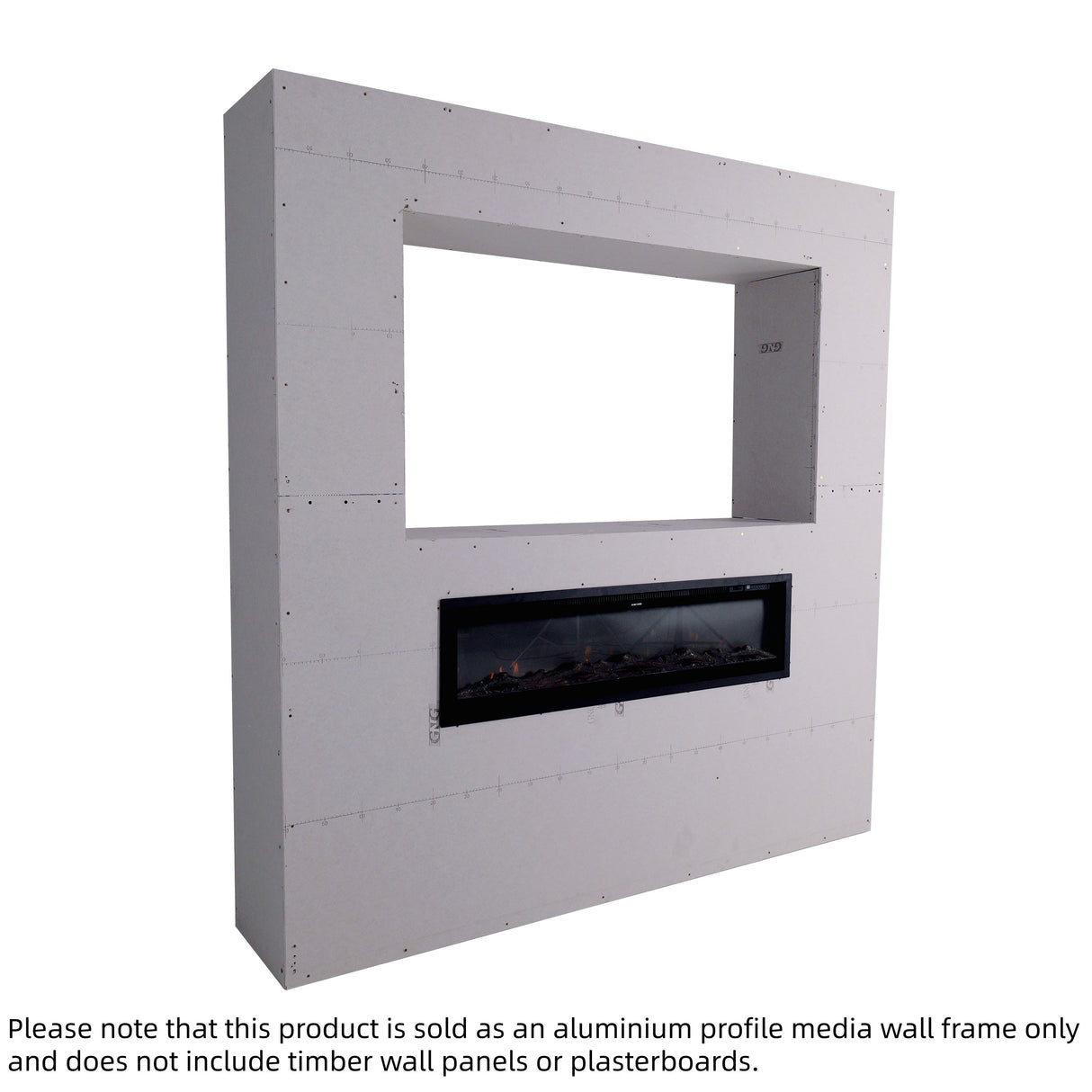 Easy-to-Install Aluminum Profile Media Wall Frame