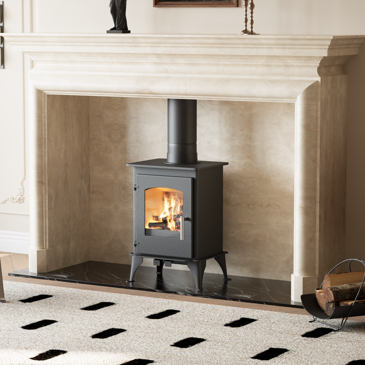 Cast Iron Fireplace | DEFRA Approved & High-Efficiency Wood Burner
