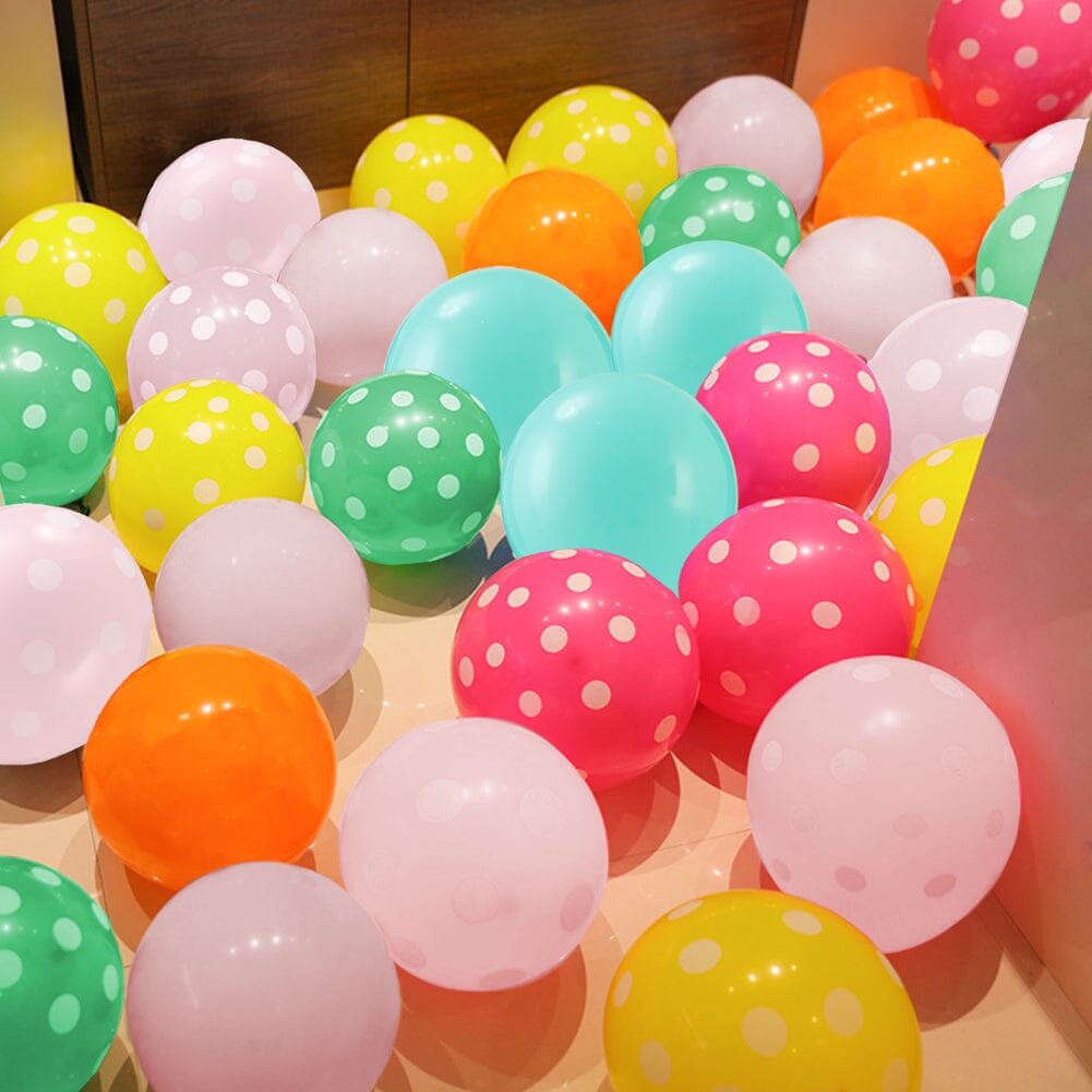 60pcs Wedding and Birthday Decoration Polka Dot Balloon Set 1 Living and Home
