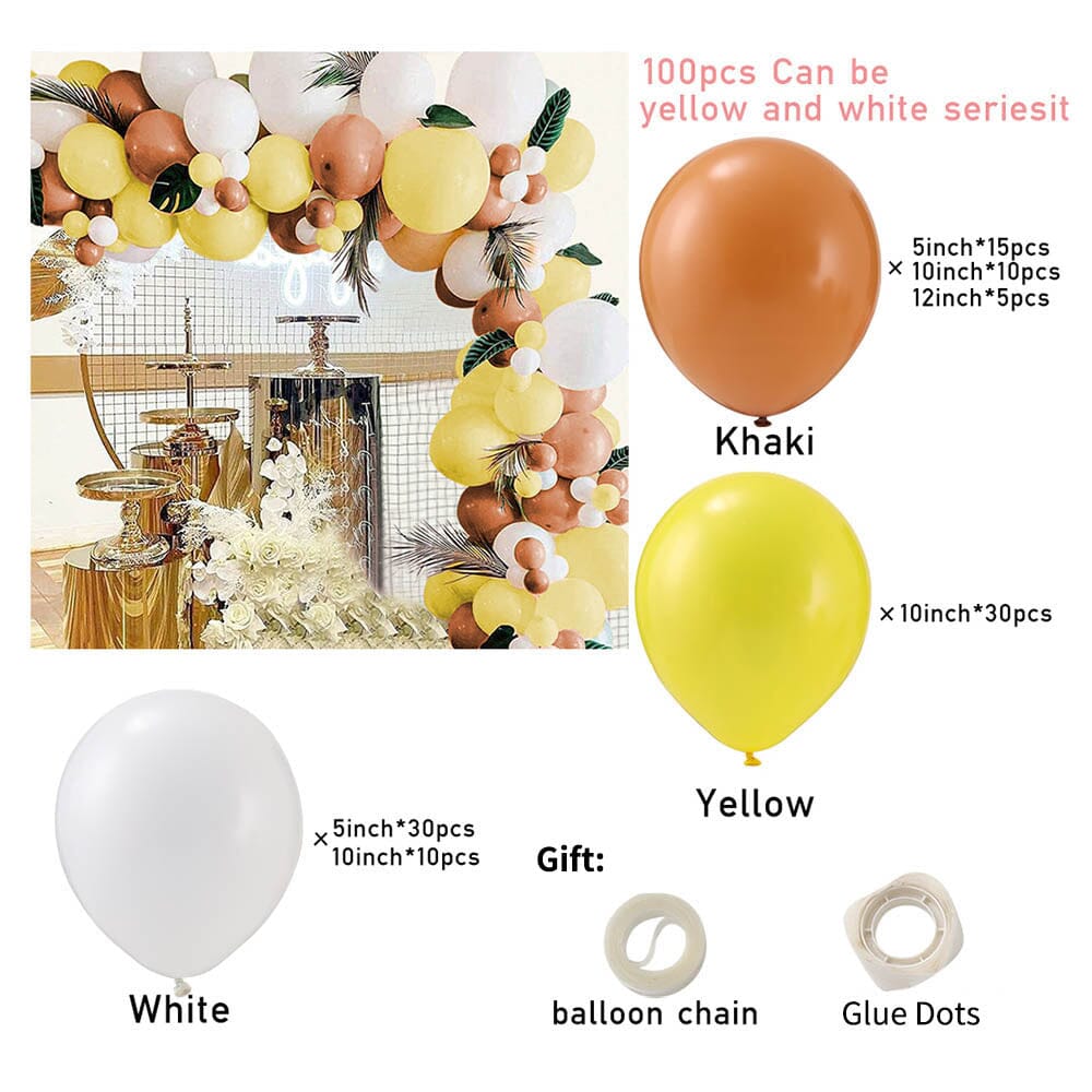 100pcs Wedding and Birthday Decoration Balloon Set 6 Living and Home