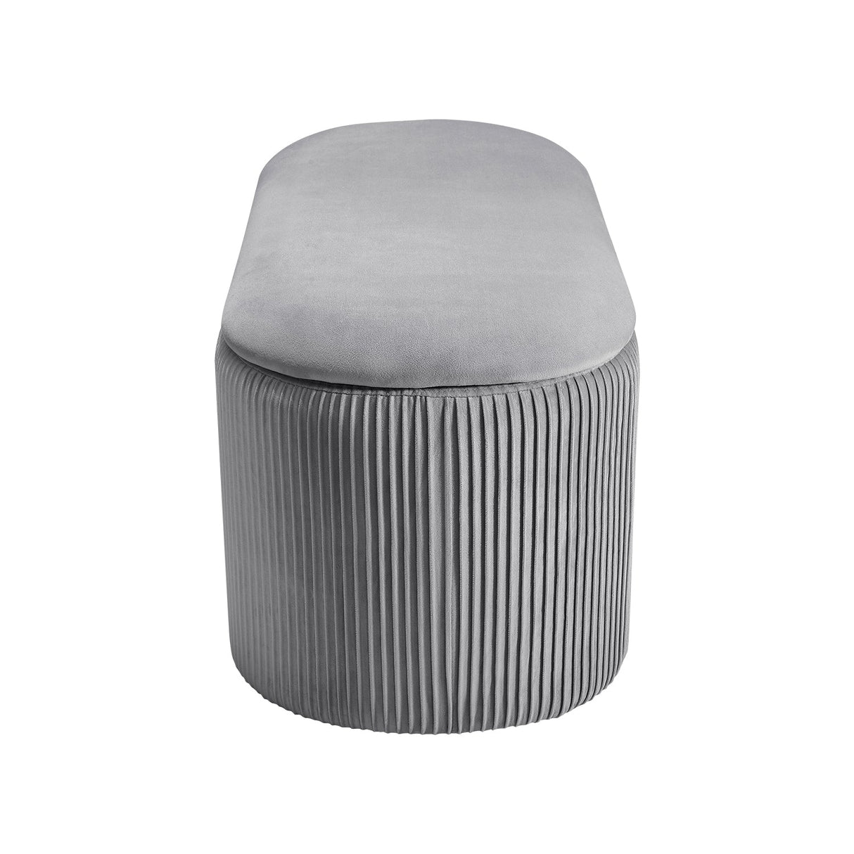 Modern Pleated Storage Ottoman