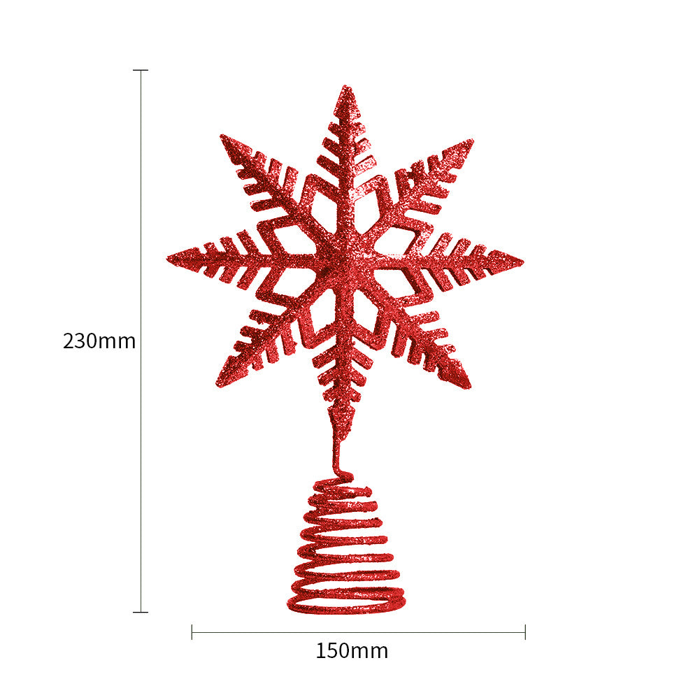 Iron Snowflake Red for Festive Home Decoration