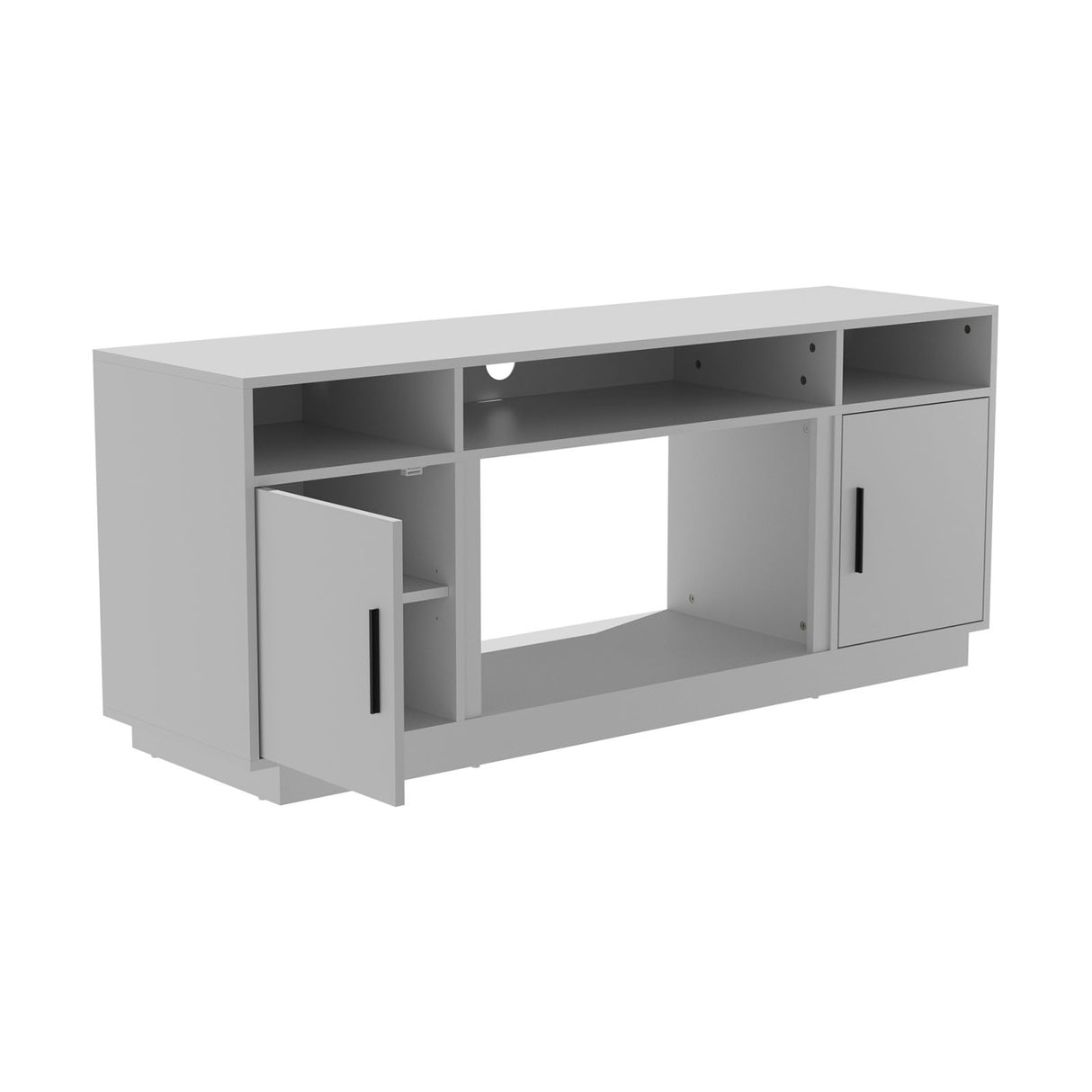 30Inch Electric Fireplace with TV Stand | Large Media Cabinet with 24 Colour Options