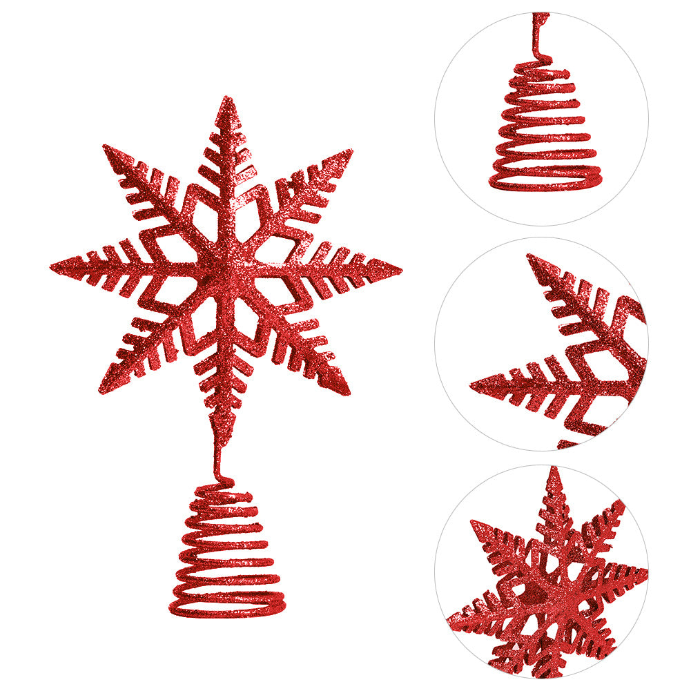 Iron Snowflake Red for Festive Home Decoration