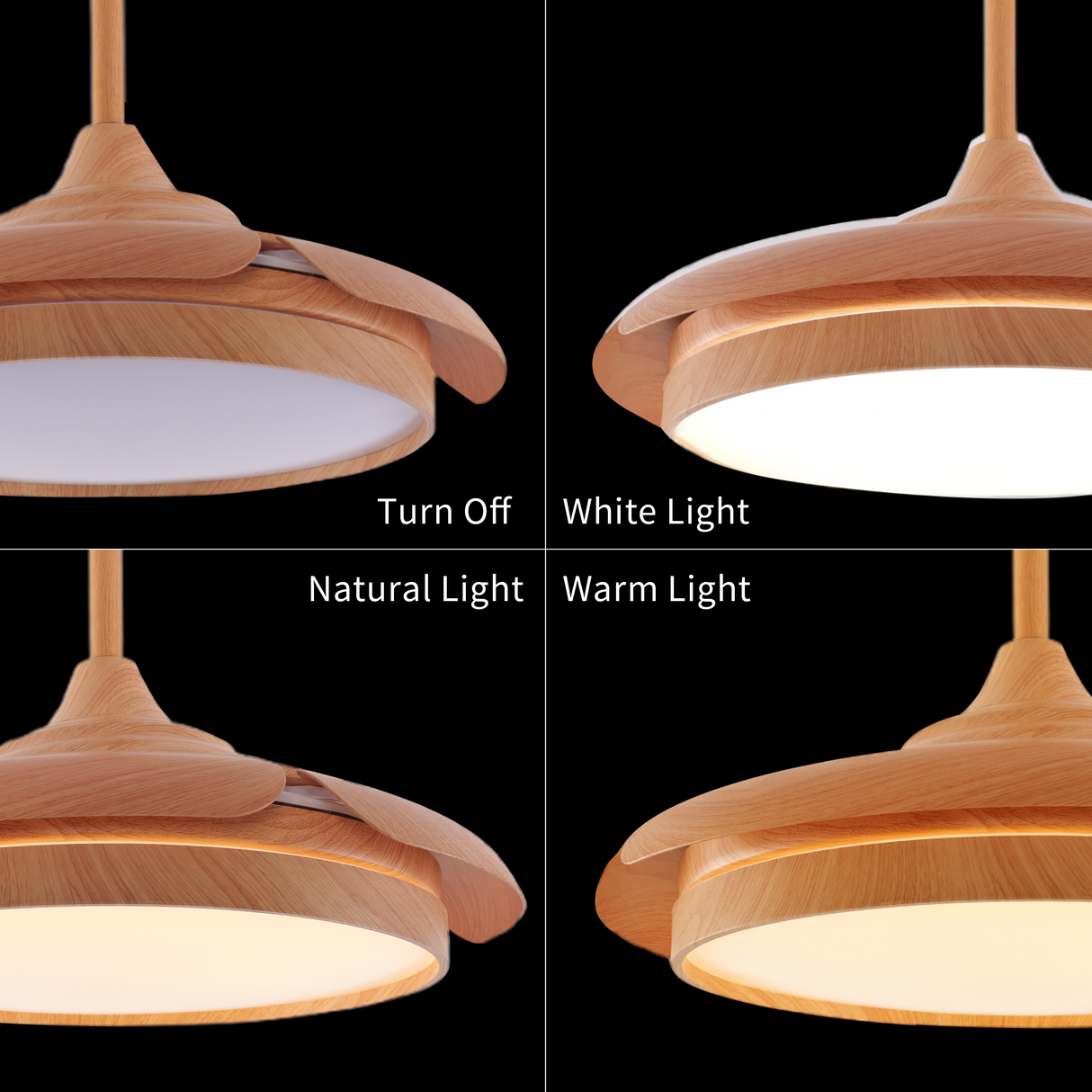 Elegant Contemporary Ceiling Fan Light Featuring Soft LED Illumination