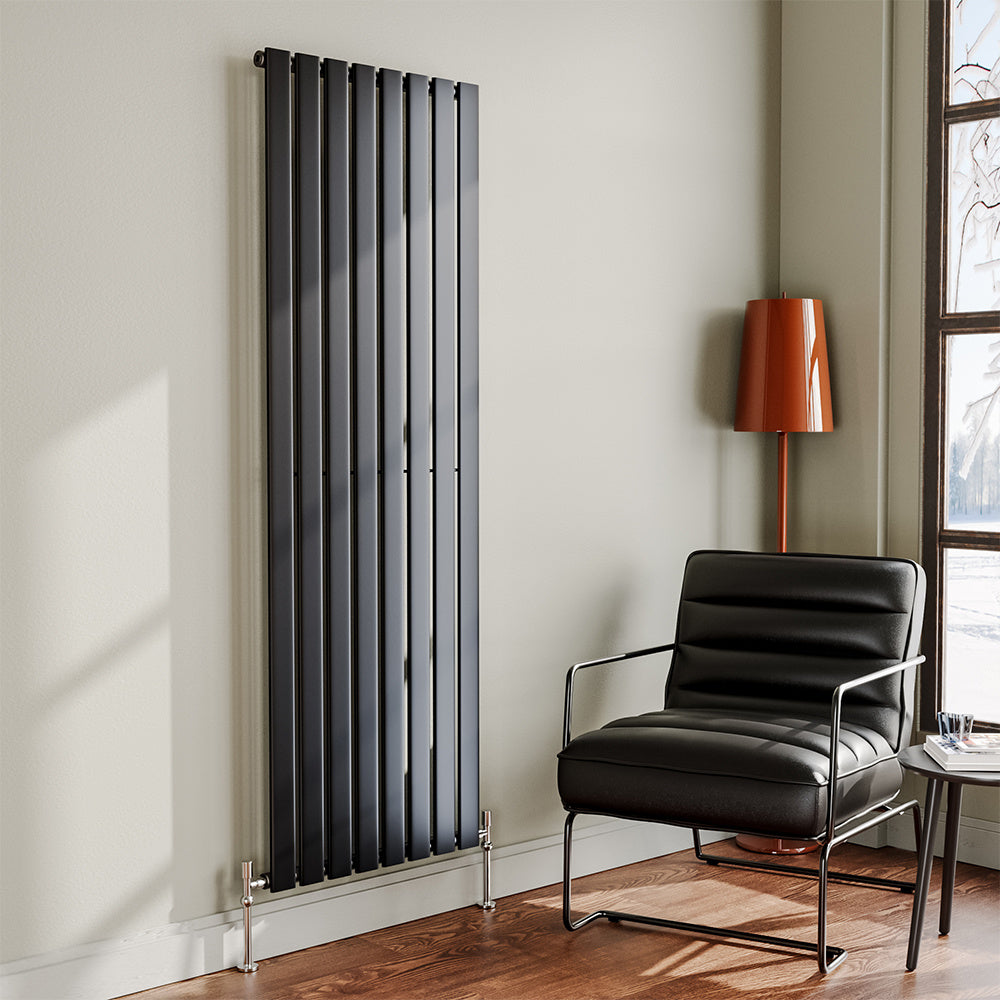 6ft Vertical Single Panel Radiator Anthracite Space Heater