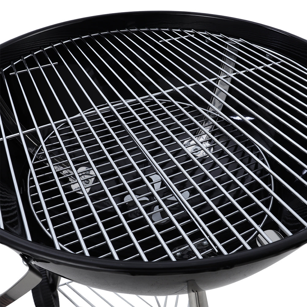 Double Layers Enamel Charcoal Pizza Fire Bowl BBQ Grill
