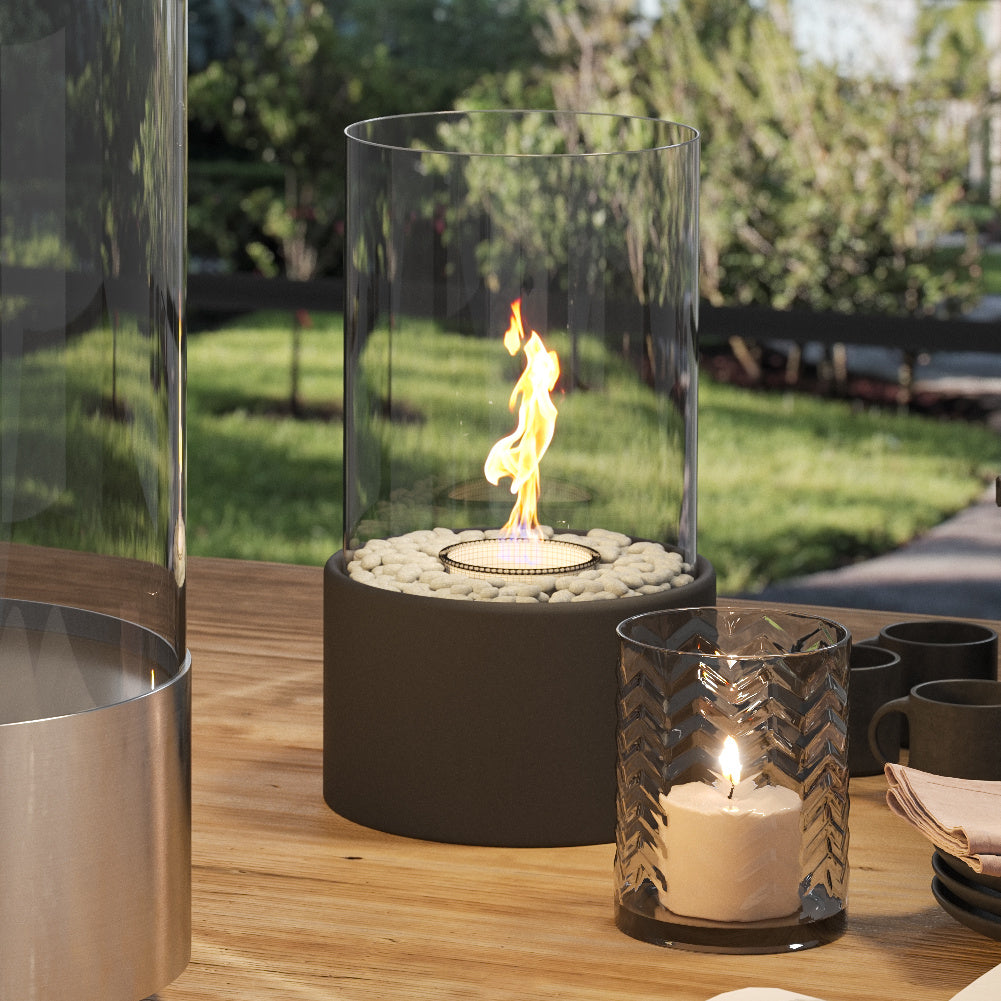 Tabletop Fireplace with Genuine Flame Look