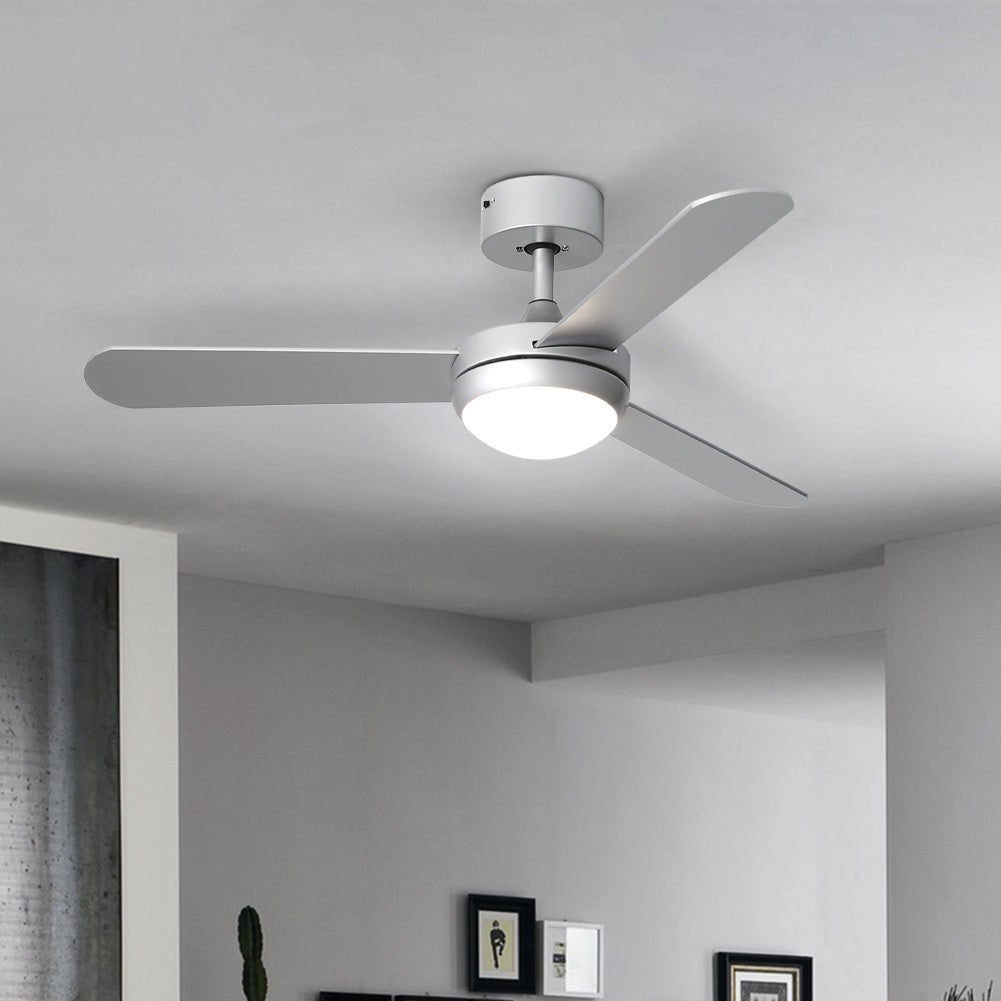 Modern Acrylic Three-blade Ceiling Fan Light with Remote Control