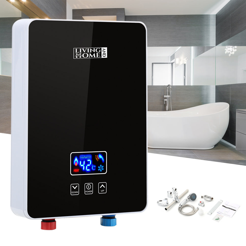 6kW Digital Tankless Water Heater with Shower Head
