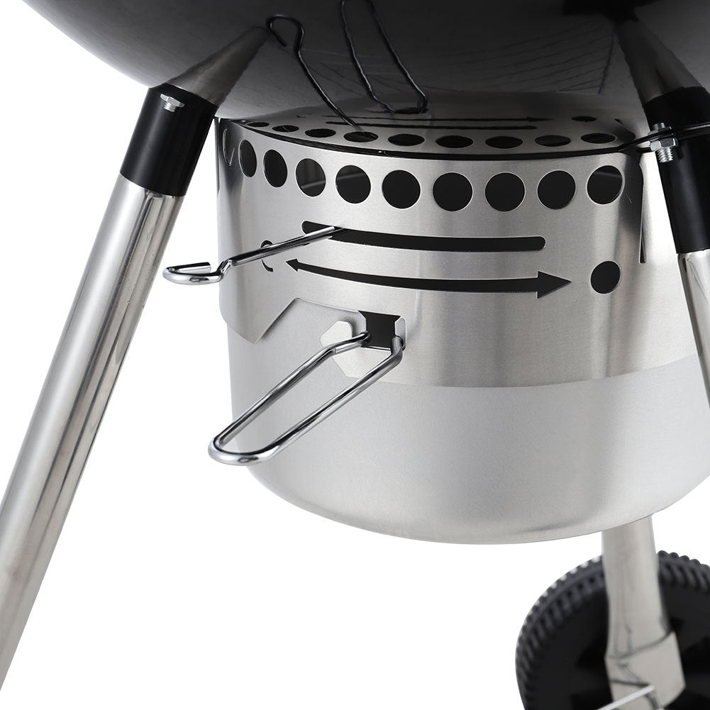 Double Layers Enamel Charcoal Pizza Fire Bowl BBQ Grill