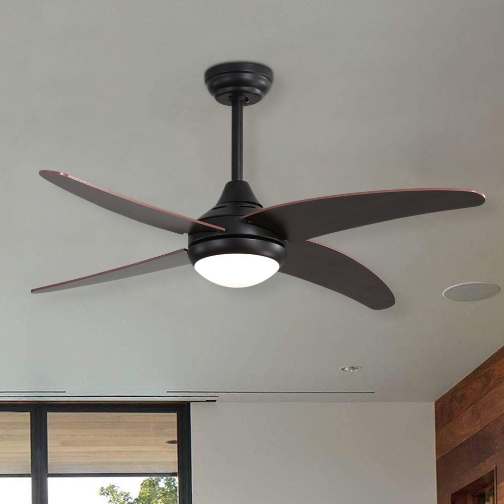 4/5-Blade LED Ceiling Fan Lights with Remote Control