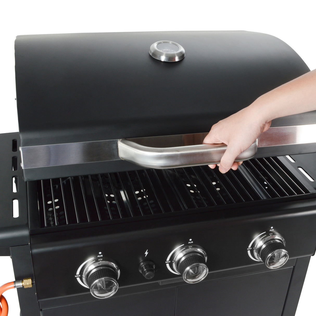 3/4-Burner Outdoor BBQ Propane Gas Grill with Wheels