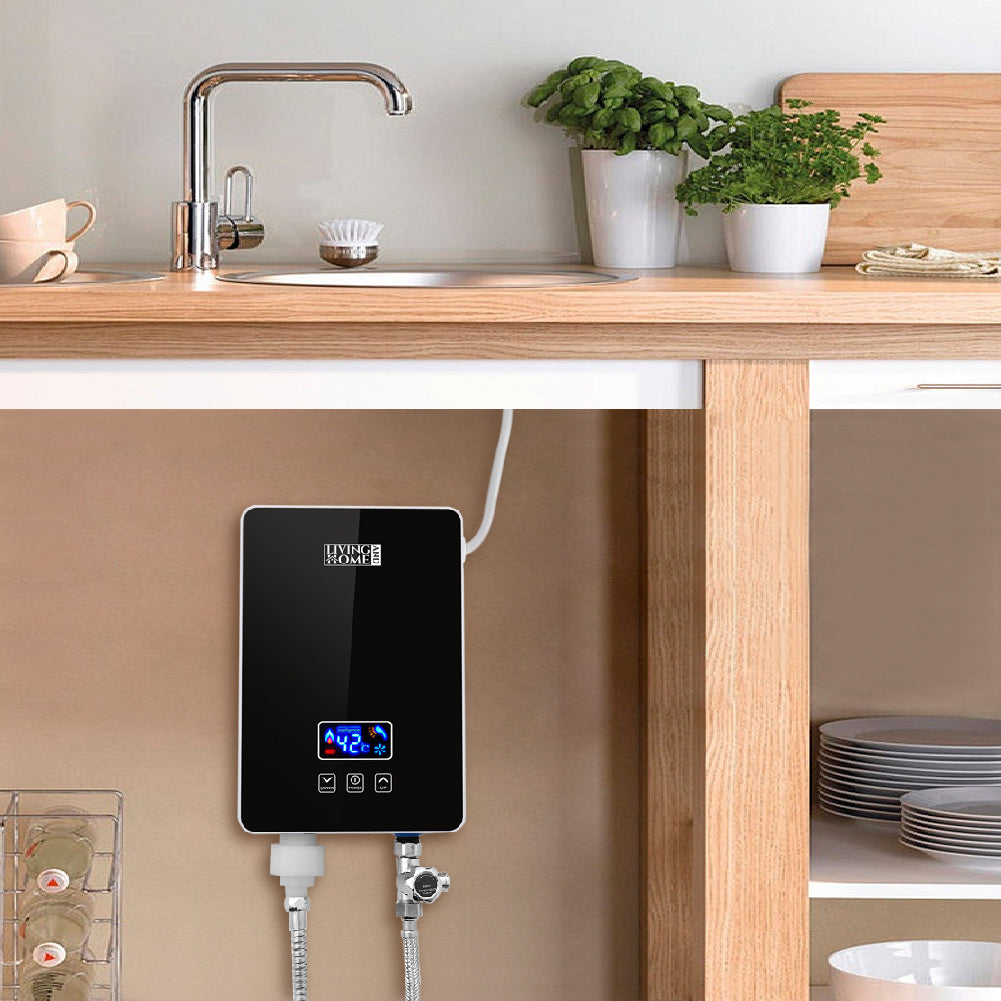 6kW Digital Tankless Water Heater with Shower Head