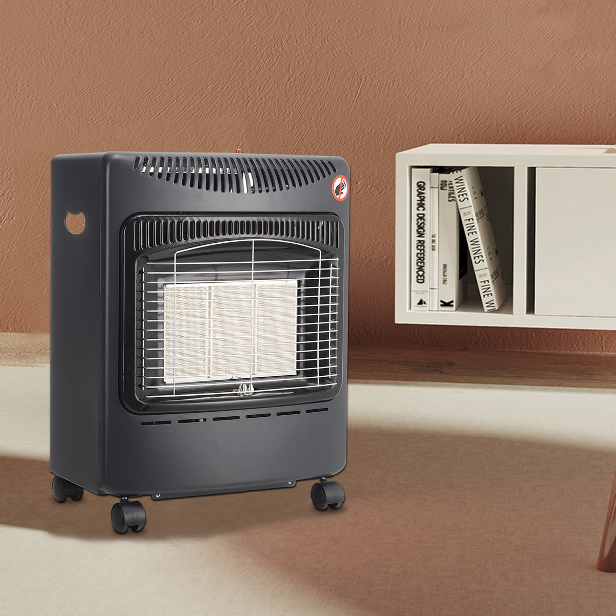 Portable Indoor Black Ceramic Gas Heater for Garage – Smallbee UK