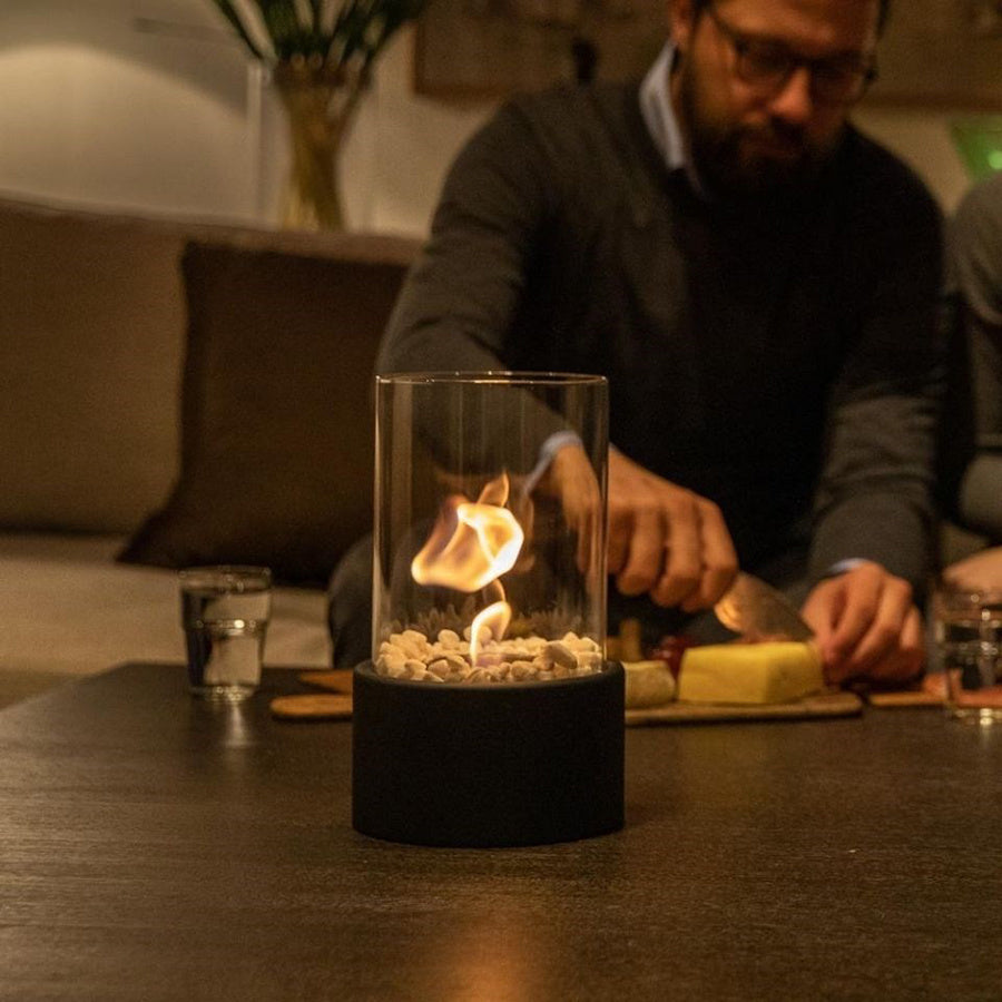 Tabletop Fireplace with Genuine Flame Look