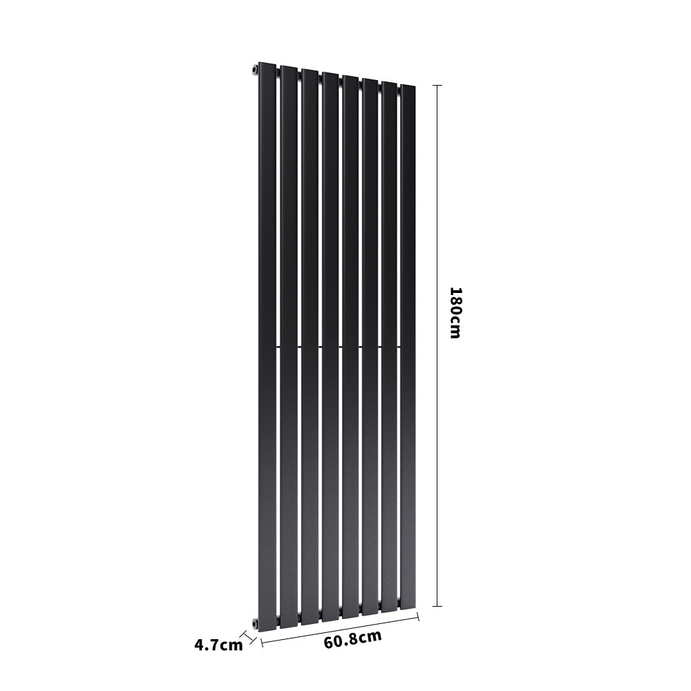 6ft Vertical Single Panel Radiator Anthracite Space Heater