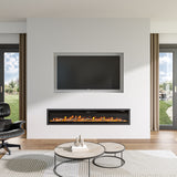 Versatile Media Wall  LED Electric Fireplace Insert with Remote Control