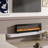 40"/50"/60" LED Flame Wall-Mounted Electric Fireplace with Remote