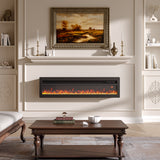 Livingroom Linear Wall Mounted Electric Fireplace with LED Flames