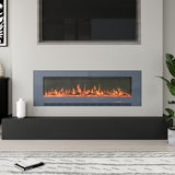 Deluxe Modern Electric Fireplace Insert with 9 Flame Colours