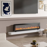 40"/50"/60" LED Flame Wall-Mounted Electric Fireplace with Remote