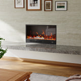 33/46/58inch WiFi Electric Fireplace with LED Display & Realistic Flame Effect