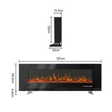 Deluxe Modern Electric Fireplace Insert with 9 Flame Colours