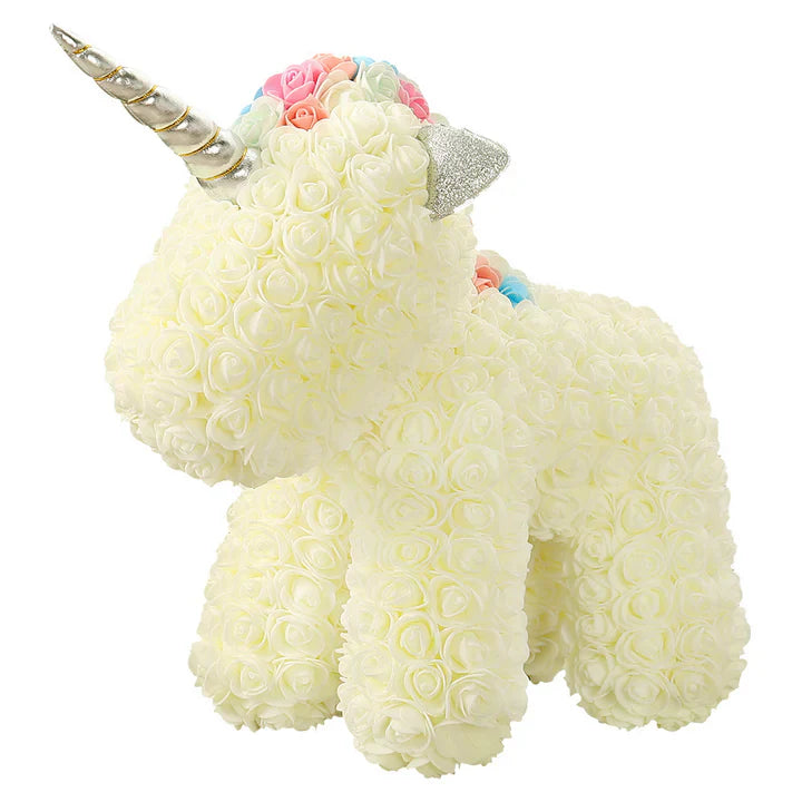 Artificial Rose Foam Unicorn with Gift Box for Valentine’s Day Birthday Wedding (100% off)