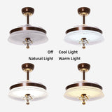 36 inch reversible ceiling fan with LED light in a neutral lounge setting