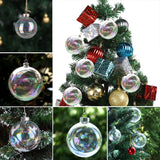 5 Pack Rainbow Glass Ornaments for Christmas Tree