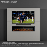 Easy-to-Install Aluminum Profile Media Wall Frame