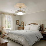 42 inch reversible ceiling fan with LED light installed in a living room